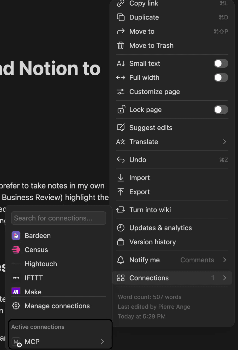 Give Access to Connection